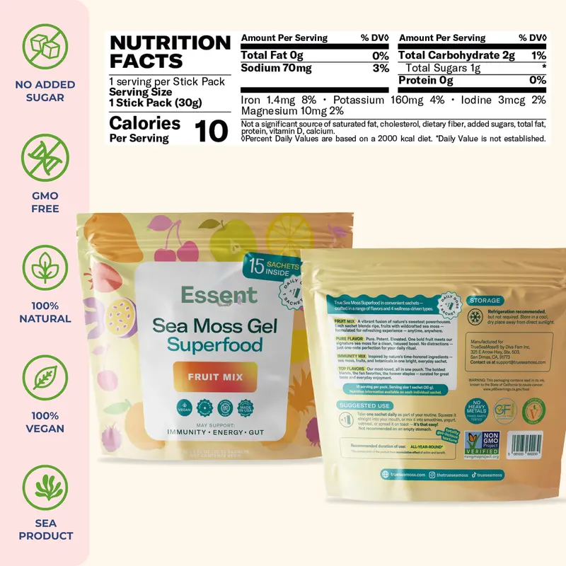 Essent Sea Moss Gel Sticks